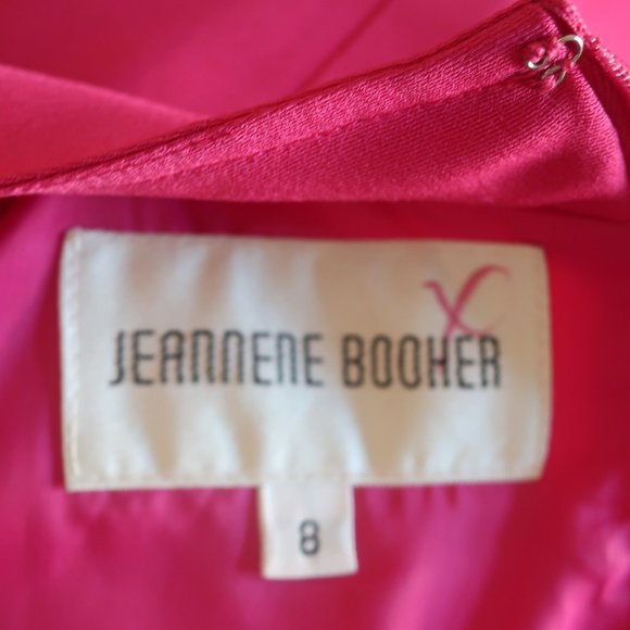 NWT Womens Jeannene Booher Fuchsia Pink Long Sleeve Shift Dress 8 * - Picture 8 of 8